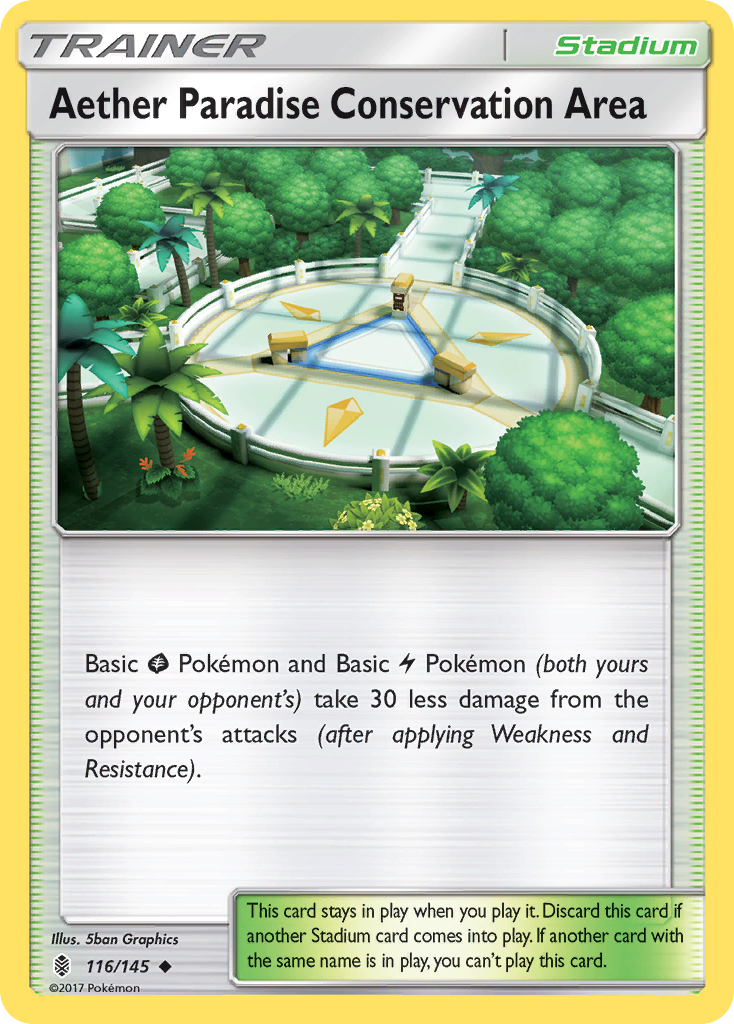 Aether Paradise Conservation Area (116/145) [Sun & Moon: Guardians Rising] - Destination Retro