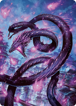 Junji, the Midnight Sky 2 Art Card [Kamigawa: Neon Dynasty Art Series] - Destination Retro