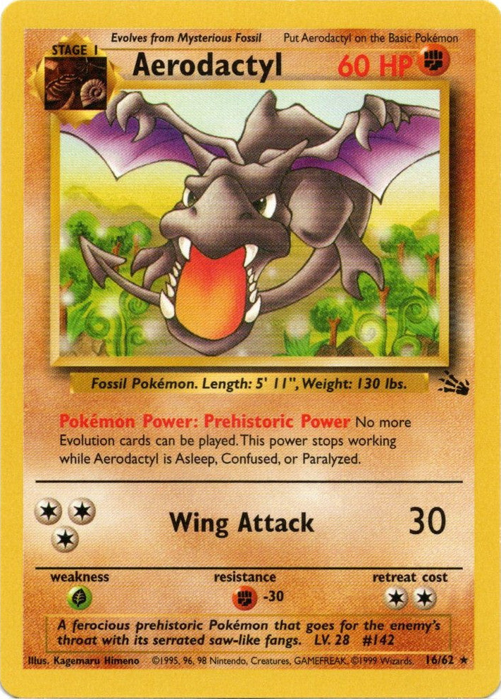 Aerodactyl (16/62) [Fossil Unlimited] - Destination Retro