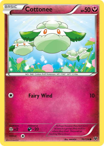 Cottonee (70/124) [XY: Fates Collide] - Destination Retro