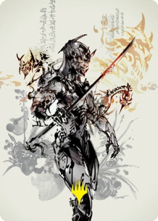 Satoru Umezawa 1 Art Card (Gold-Stamped Signature) [Kamigawa: Neon Dynasty Art Series] - Destination Retro