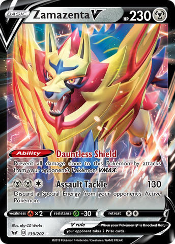 Zamazenta V (139/202) [Sword & Shield: Base Set] - Destination Retro
