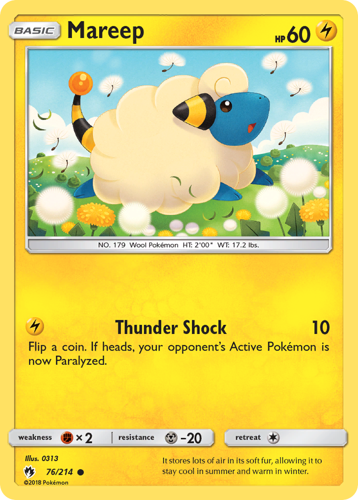 Mareep (76/214) [Sun & Moon: Lost Thunder] - Destination Retro
