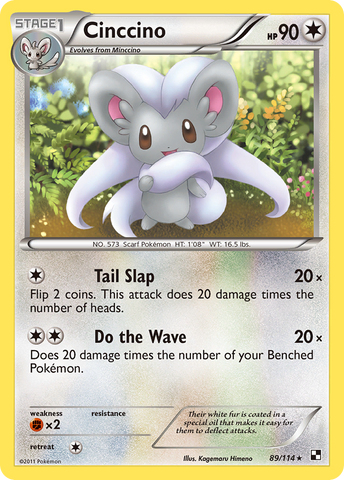 Cinccino (89/114) [Black & White: Base Set] - Destination Retro