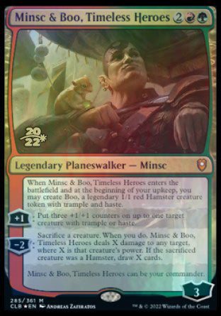 Minsc & Boo, Timeless Heroes [Commander Legends: Battle for Baldur's Gate Prerelease Promos] - Destination Retro