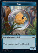 Fish // Angel Double-sided Token [Streets of New Capenna Tokens] - Destination Retro