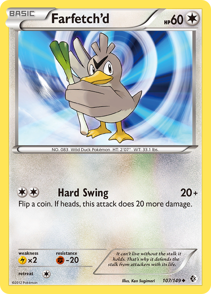 Farfetch'd (107/149) [Black & White: Boundaries Crossed] - Destination Retro