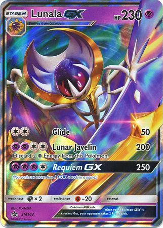 Lunala GX (SM103) (Jumbo Card) [Sun & Moon: Black Star Promos] - Destination Retro