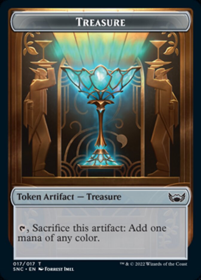 Treasure Token (017) [Streets of New Capenna Tokens] - Destination Retro