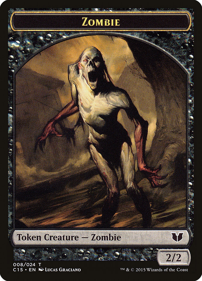 Cat // Zombie Double-Sided Token [Commander 2015 Tokens] - Destination Retro