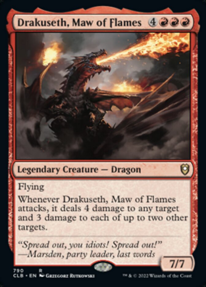Drakuseth, Maw of Flames [Commander Legends: Battle for Baldur's Gate] - Destination Retro