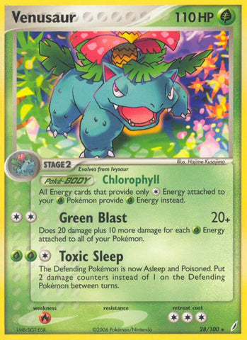 Venusaur (EX Crystal Guardians) (28/100) [Theme Deck Exclusives] - Destination Retro