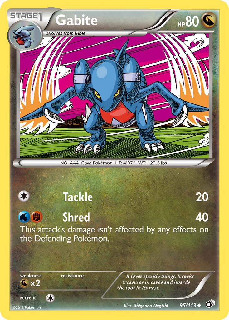 Gabite (95/113) [Black & White: Legendary Treasures] - Destination Retro