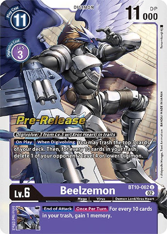 Beelzemon [BT10-082] [Xros Encounter Pre-Release Cards] - Destination Retro