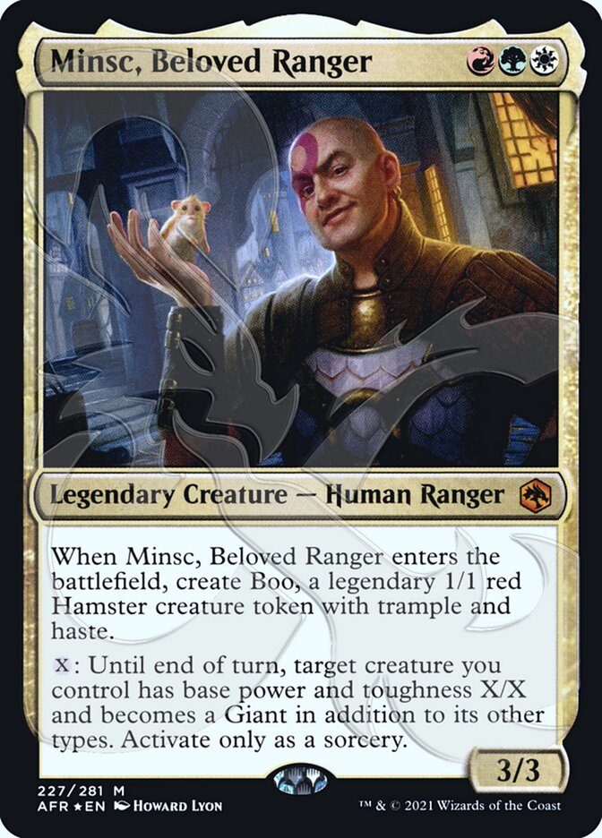 Minsc, Beloved Ranger (Ampersand Promo) [Dungeons & Dragons: Adventures in the Forgotten Realms Promos] - Destination Retro