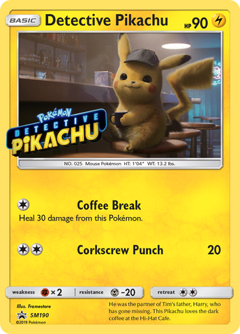 Detective Pikachu (SM190) [Sun & Moon: Black Star Promos] - Destination Retro