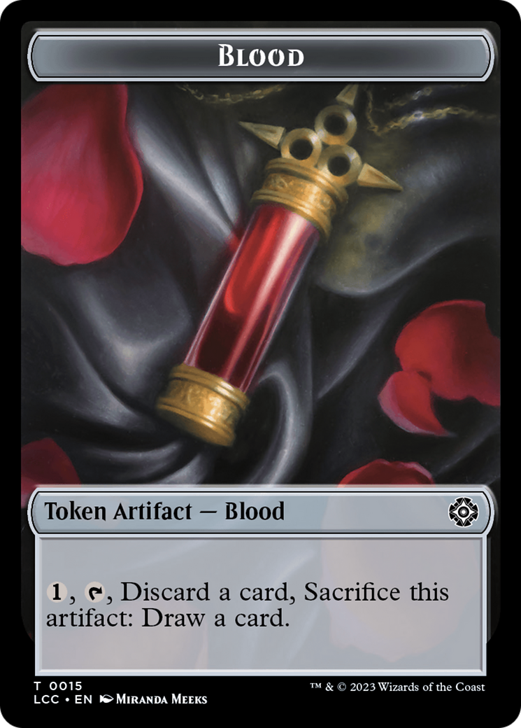 Blood // Vampire (0004) Double-Sided Token [The Lost Caverns of Ixalan Commander Tokens] - Destination Retro