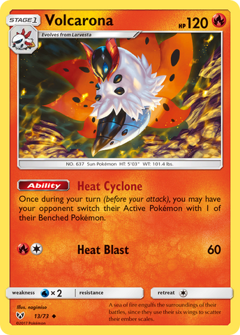 Volcarona (13/73) [Sun & Moon: Shining Legends] - Destination Retro