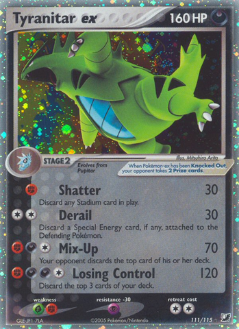 Tyranitar ex (111/115) [EX: Unseen Forces] - Destination Retro