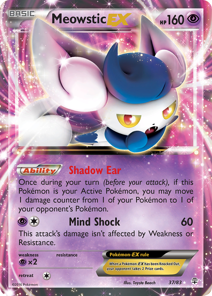 Meowstic EX (37/83) [XY: Generations] - Destination Retro