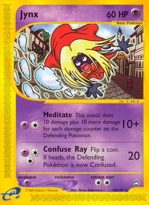 Jynx (18/147) [Aquapolis] - Destination Retro