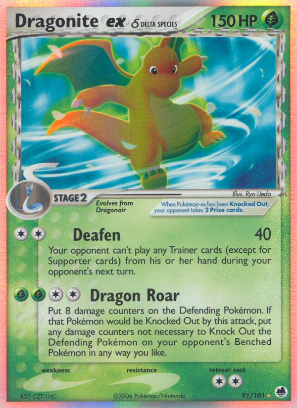 Dragonite ex (91/101) (Delta Species) [EX: Dragon Frontiers] - Destination Retro