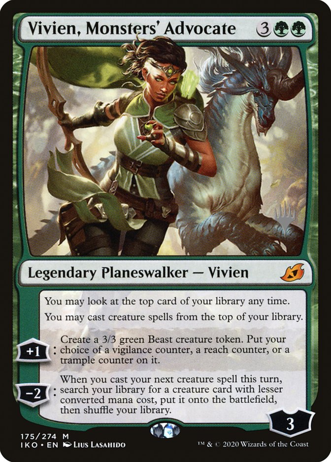 Vivien, Monsters' Advocate (Promo Pack) [Ikoria: Lair of Behemoths Promos] - Destination Retro