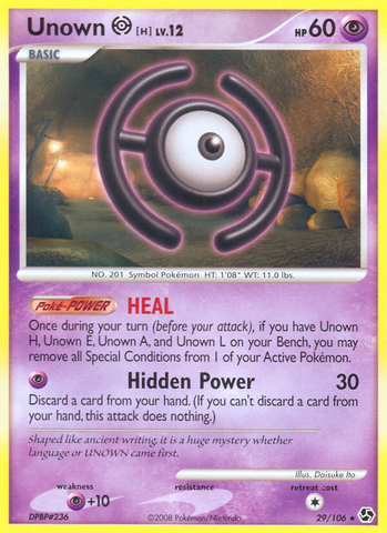 Unown H (29/106) [Diamond & Pearl: Great Encounters] - Destination Retro