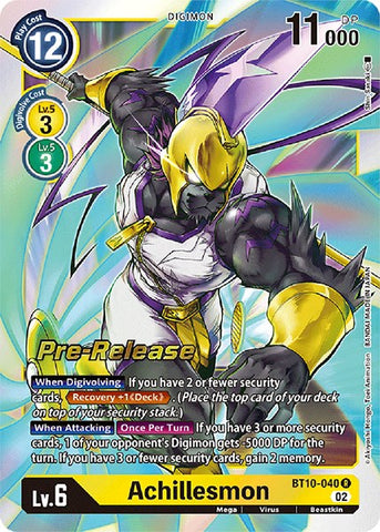 Achillesmon [BT10-040] [Xros Encounter Pre-Release Cards] - Destination Retro