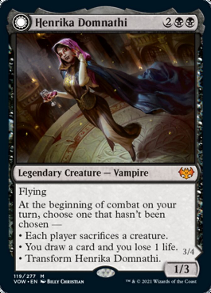 Henrika Domnathi // Henrika, Infernal Seer [Innistrad: Crimson Vow] - Destination Retro