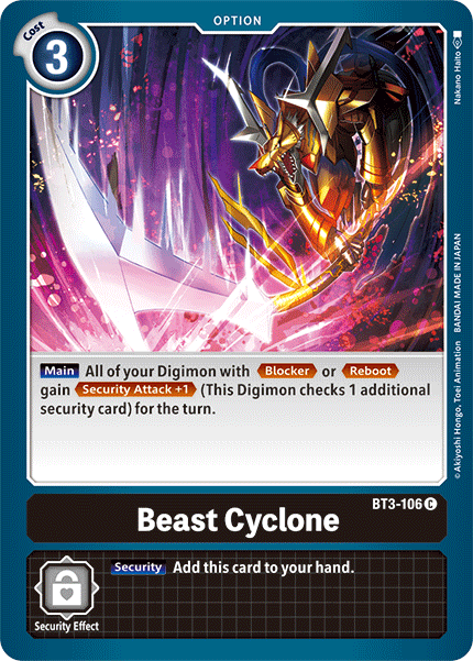 Beast Cyclone [BT3-106] [Release Special Booster Ver.1.5] - Destination Retro