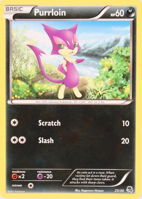 Purrloin (25/30) [Black & White: Trainer Kit] - Destination Retro