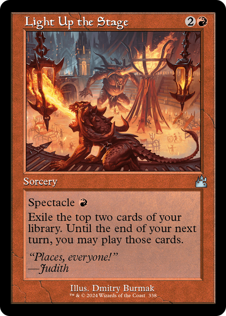 Light Up the Stage (Retro Frame) [Ravnica Remastered] - Destination Retro