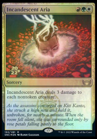 Incandescent Aria [Streets of New Capenna Prerelease Promos] - Destination Retro