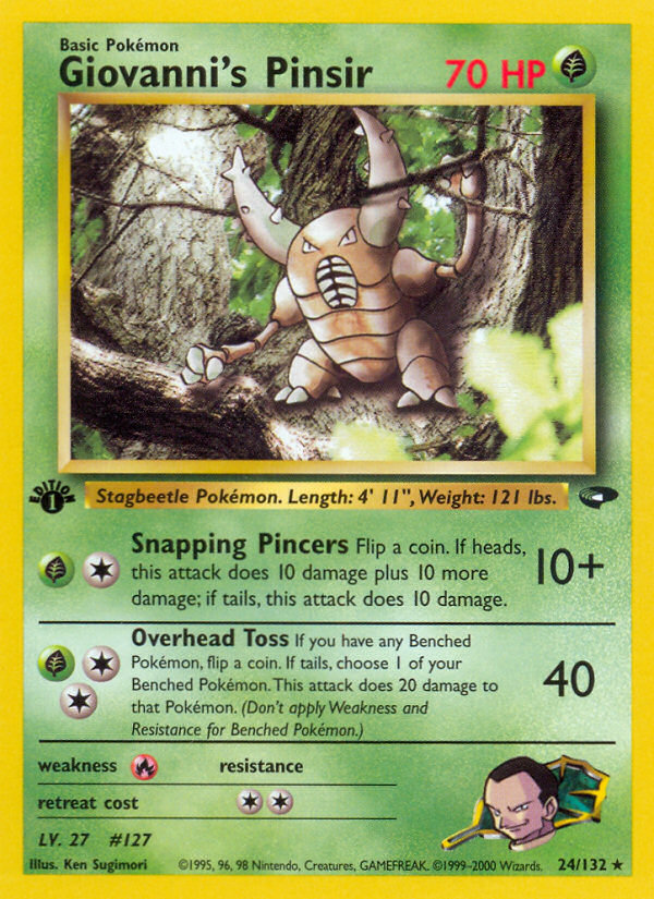 Giovanni's Pinsir (24/132) [Gym Challenge 1st Edition] - Destination Retro