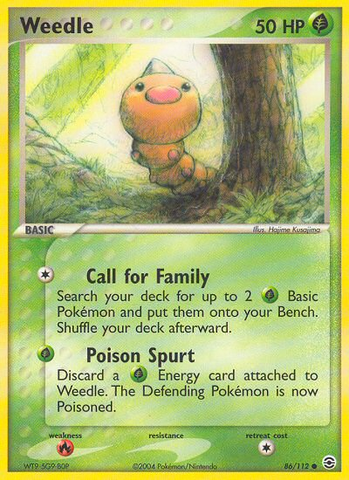 Weedle (86/112) [EX: FireRed & LeafGreen] - Destination Retro