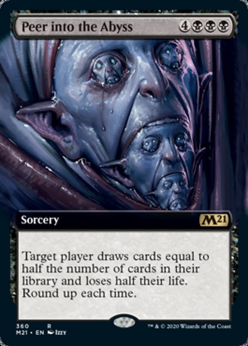 Peer Into the Abyss (Extended Art) [Core Set 2021] - Destination Retro