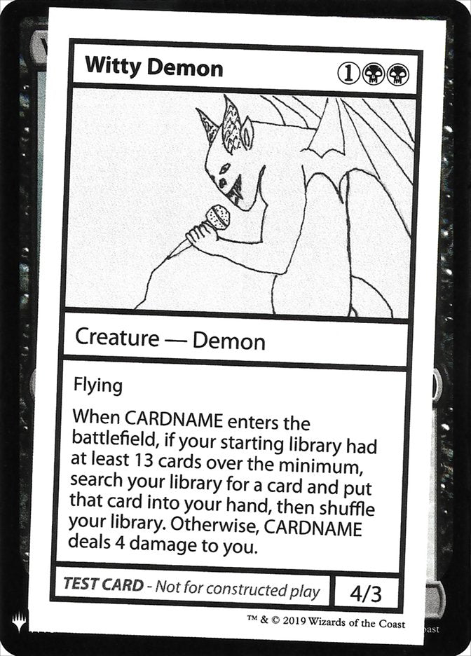 Witty Demon [Mystery Booster Playtest Cards] - Destination Retro