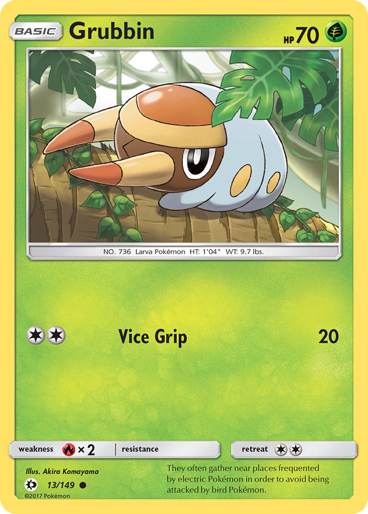 Grubbin (13/149) [Sun & Moon: Base Set] - Destination Retro