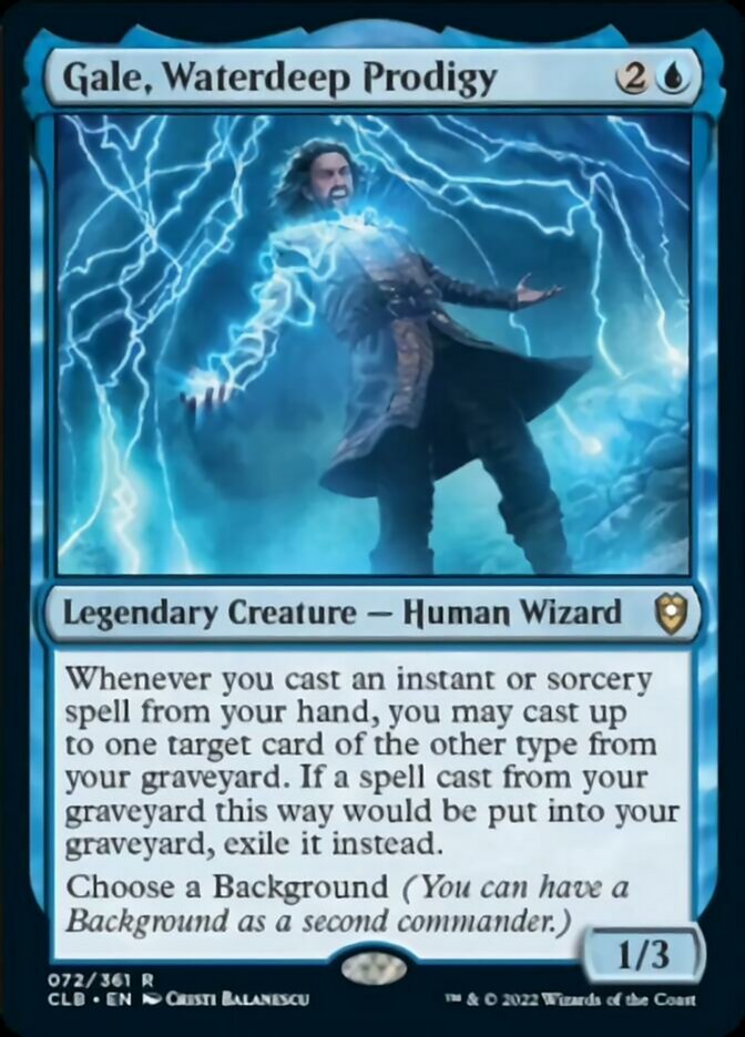Gale, Waterdeep Prodigy [Commander Legends: Battle for Baldur's Gate] - Destination Retro