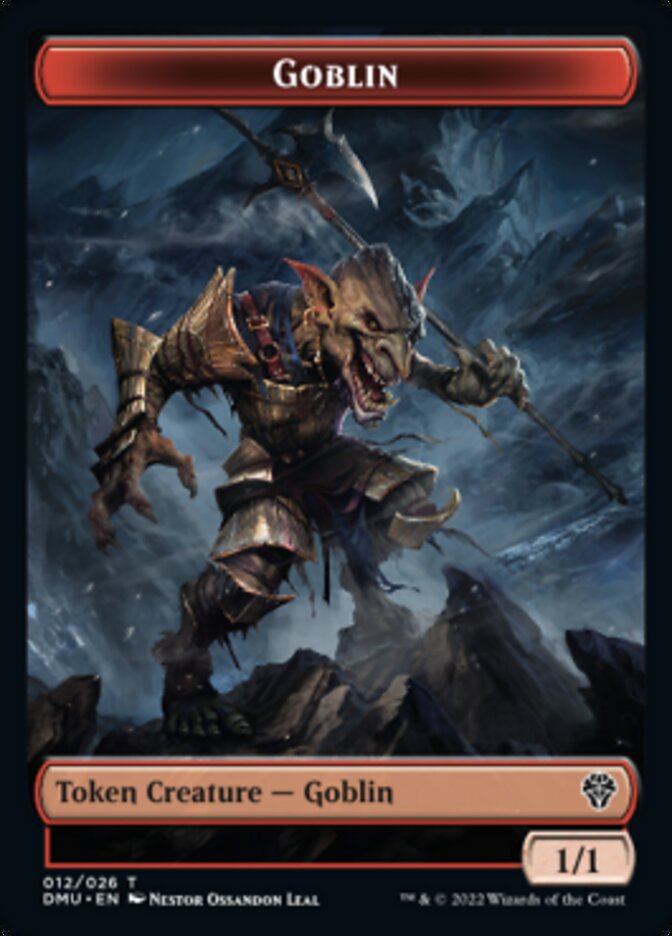 Saproling // Goblin Double-sided Token [Dominaria United Tokens] - Destination Retro