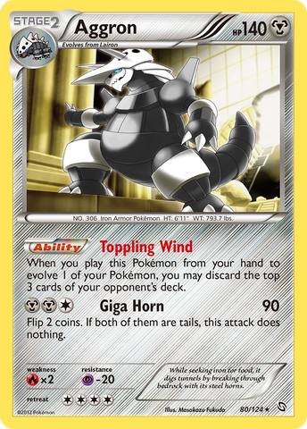 Aggron (80/124) [Black & White: Dragons Exalted] - Destination Retro
