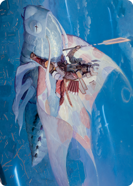 Sky-Blessed Samurai Art Card [Kamigawa: Neon Dynasty Art Series] - Destination Retro