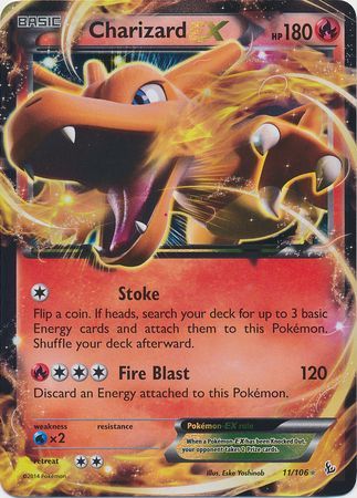 Charizard EX (11/106) (Jumbo Card) [XY: Flashfire] - Destination Retro