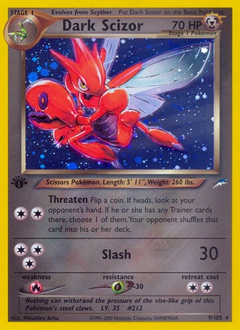 Dark Scizor (9/105) [Neo Destiny 1st Edition] - Destination Retro