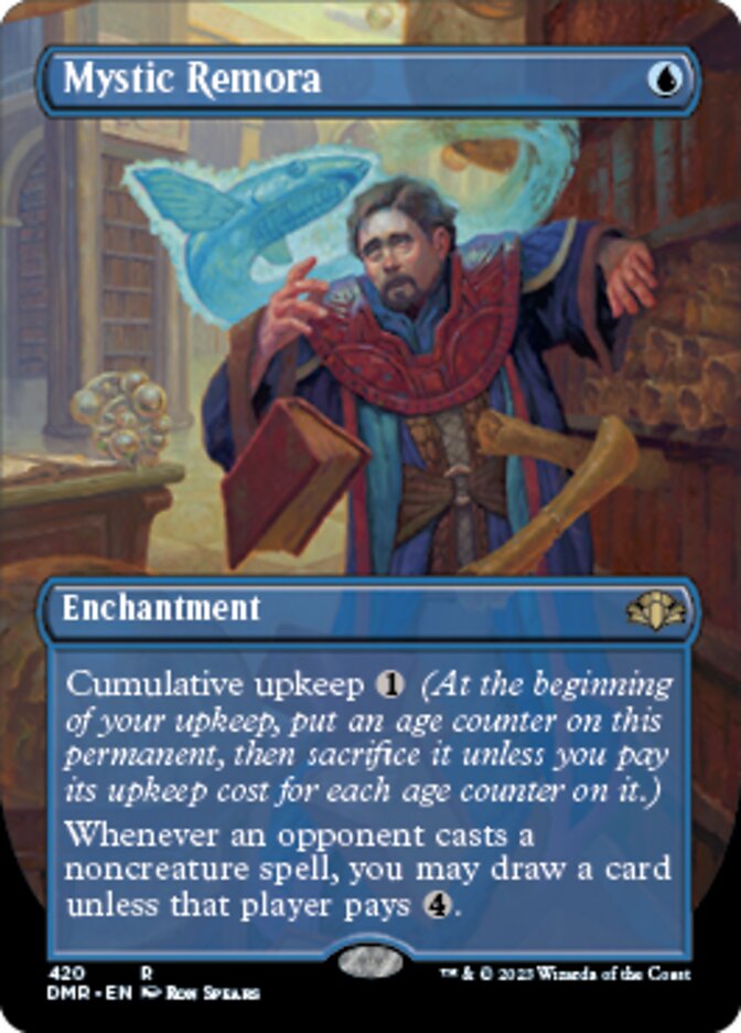 Mystic Remora (Borderless Alternate Art) [Dominaria Remastered] - Destination Retro