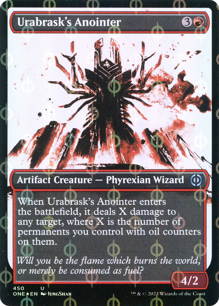 Urabrask's Anointer (Showcase Ichor Step-and-Compleat Foil) [Phyrexia: All Will Be One] - Destination Retro