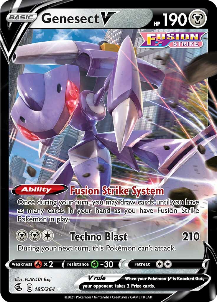 Genesect V (185/264) [Sword & Shield: Fusion Strike] - Destination Retro