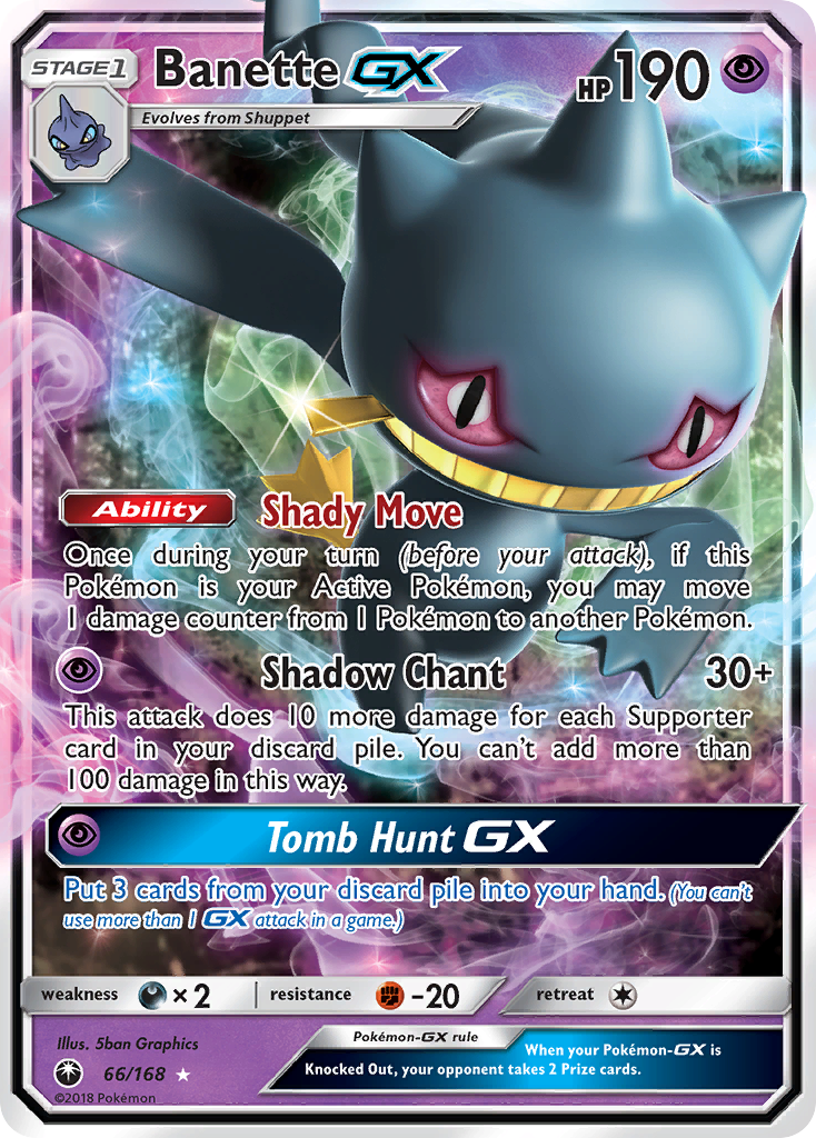 Banette GX (66/168) [Sun & Moon: Celestial Storm] - Destination Retro