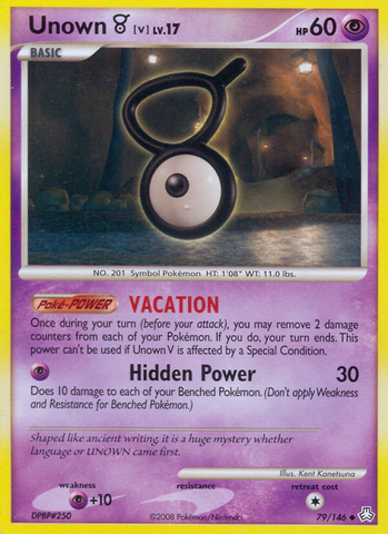 Unown V (79/146) [Diamond & Pearl: Legends Awakened] - Destination Retro